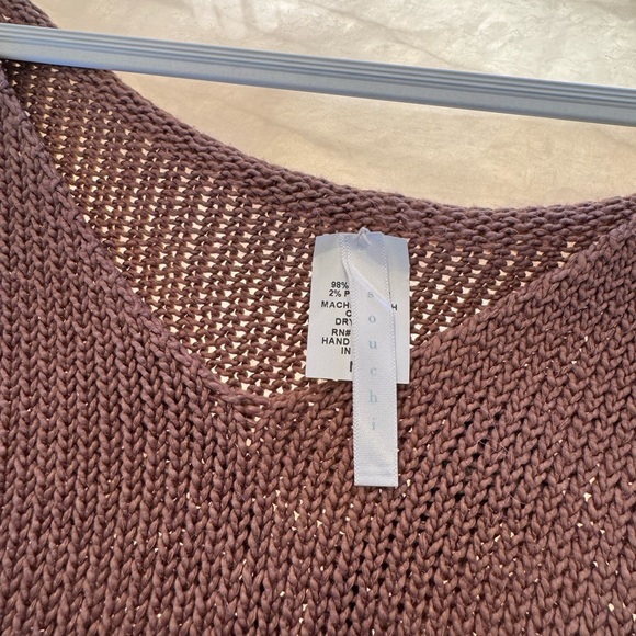 Women's V-Neck Sweater - Brown